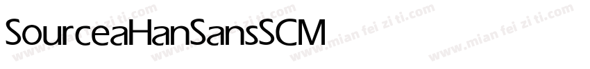 SourceaHanSansSC Medium字体转换